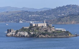 Het Eiland van de zuidoostenmening ofAlcatraz royalty-vrije stock foto's Het Eiland van de zuidoostenmening ofAlcatraz royalty-vrije stock foto's