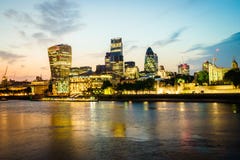 Het financiële district van Londen stock fotografie Het financiële district van Londen stock fotografie