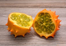 Het fruit van Kiwano royalty-vrije stock afbeelding Het fruit van Kiwano royalty-vrije stock afbeelding