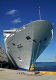 Het gedokte schip van de Cruise royalty-vrije stock foto's Het gedokte schip van de Cruise royalty-vrije stock foto's