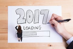 Het gelukkige nieuwe jaar laadt Stock Foto