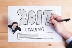Het gelukkige nieuwe jaar laadt Stock Afbeelding
