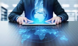Het globale Wereld van Communicatie Concept Verbindings Bedrijfsnetwerkinternet Techology stock foto Het globale Wereld van Communicatie Concept Verbindings Bedrijfsnetwerkinternet Techology stock foto