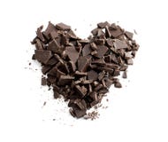 Het hart van de chocolade royalty-vrije stock foto Het hart van de chocolade royalty-vrije stock foto