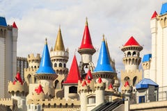 Het het Hotel en Casino van Excalibur - Las-vegas stock afbeeldingen Het het Hotel en Casino van Excalibur - Las-vegas stock afbeeldingen