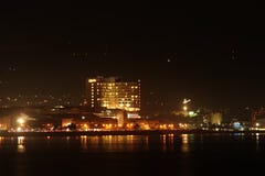 Het hoogtepunt van de stads†nacht ‹â€ ‹van gebouwen stock fotografie Het hoogtepunt van de stads†nacht ‹â€ ‹van gebouwen stock fotografie