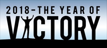 2018 het Jaar van Overwinning vector illustratie 2018 het Jaar van Overwinning vector illustratie