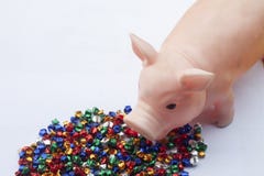 Het Jaar van het Varken, kan het jaar van succesvol het zijn sterren grijpen royalty-vrije stock afbeelding Het Jaar van het Varken, kan het jaar van succesvol het zijn sterren grijpen royalty-vrije stock afbeelding
