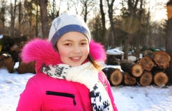 Het jonge meisje glimlachen royalty-vrije stock fotografie Het jonge meisje glimlachen royalty-vrije stock fotografie