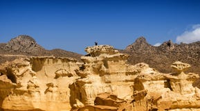 Het kalksteenklippen van Lasgredas in Bolnuevo Spanje stock foto Het kalksteenklippen van Lasgredas in Bolnuevo Spanje stock foto