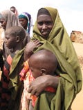 Het Kamp van de Vluchteling van de Honger van Somalië royalty-vrije stock afbeelding Het Kamp van de Vluchteling van de Honger van Somalië royalty-vrije stock afbeelding