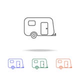 Het kamperen het pictogram van de aanhangwagenlijn Elementen van reis in multi gekleurde pictogrammen Grafisch het ontwerppictogr stock illustratie Het kamperen het pictogram van de aanhangwagenlijn Elementen van reis in multi gekleurde pictogrammen Grafisch het ontwerppictogr stock illustratie