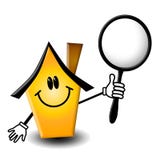 Het Karakter van het Beeldverhaal van de Inspectie van het huis stock illustratie Het Karakter van het Beeldverhaal van de Inspectie van het huis stock illustratie