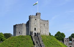 Het Kasteel van Cardiff royalty-vrije stock afbeelding Het Kasteel van Cardiff royalty-vrije stock afbeelding