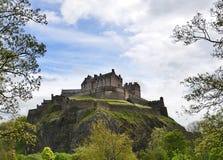 Het kasteel van Edinburgh stock foto's Het kasteel van Edinburgh stock foto's