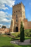 Het kasteel van Lubart?s in Lutsk stock fotografie Het kasteel van Lubart?s in Lutsk stock fotografie