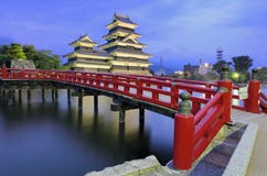 Het Kasteel van Matsumoto in Matsumoto, Japan royalty-vrije stock fotografie Het Kasteel van Matsumoto in Matsumoto, Japan royalty-vrije stock fotografie