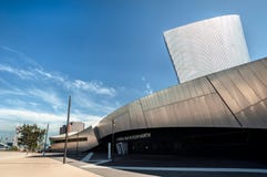 Het keizerdetail van het Oorlogsmuseum, Salford-Kaden, Groter Manchester, het UK stock foto Het keizerdetail van het Oorlogsmuseum, Salford-Kaden, Groter Manchester, het UK stock foto