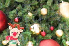 Het Kerstmisrendier haakt pop stock foto's Het Kerstmisrendier haakt pop stock foto's