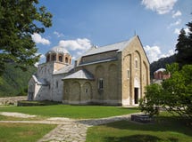 Het klooster van Studenica stock foto Het klooster van Studenica stock foto