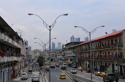 Het leven straat de Stad in van Panama, Panama, Juni 2015 royalty-vrije stock foto's Het leven straat de Stad in van Panama, Panama, Juni 2015 royalty-vrije stock foto's