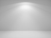 Het licht van de muurlamp in lege witte ruimte Royalty-vrije Stock Fotografie Het licht van de muurlamp in lege witte ruimte Royalty-vrije Stock Fotografie