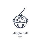 Het lineaire pictogram van de kenwijsjeklok van de inzameling van het Kerstmisoverzicht Dunne de klokvector van het lijnkenwijsje royalty-vrije illustratie Het lineaire pictogram van de kenwijsjeklok van de inzameling van het Kerstmisoverzicht Dunne de klokvector van het lijnkenwijsje royalty-vrije illustratie