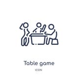 Het lineaire pictogram van het lijstspel van Activiteit en van het hobbysoverzicht inzameling Dunne het spelvector van de lijnlij stock illustratie Het lineaire pictogram van het lijstspel van Activiteit en van het hobbysoverzicht inzameling Dunne het spelvector van de lijnlij stock illustratie