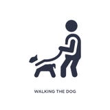het lopen van het hondpictogram op witte achtergrond Eenvoudige elementenillustratie van gedragsconcept vector illustratie het lopen van het hondpictogram op witte achtergrond Eenvoudige elementenillustratie van gedragsconcept vector illustratie