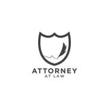 Het malplaatje van het advocaat embleem royalty-vrije illustratie Het malplaatje van het advocaat embleem royalty-vrije illustratie