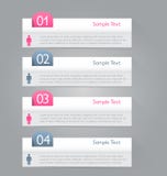 Het malplaatje van bedrijfsinfographicslusjes voor presentatie, onderwijs, Webontwerp, banner, brochure, vlieger stock illustratie Het malplaatje van bedrijfsinfographicslusjes voor presentatie, onderwijs, Webontwerp, banner, brochure, vlieger stock illustratie