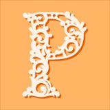 Het Malplaatje van de laserbesnoeiing Aanvankelijke monogrambrieven Buitensporige bloemenalfabetbrief royalty-vrije illustratie Het Malplaatje van de laserbesnoeiing Aanvankelijke monogrambrieven Buitensporige bloemenalfabetbrief royalty-vrije illustratie