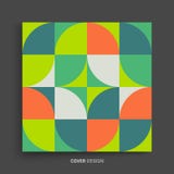 Het malplaatje van het dekkingsontwerp voor reclame Abstract kleurrijk geometrisch ontwerp Het patroon kan als malplaatje voor br royalty-vrije illustratie Het malplaatje van het dekkingsontwerp voor reclame Abstract kleurrijk geometrisch ontwerp Het patroon kan als malplaatje voor br royalty-vrije illustratie