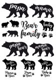 Het mamma draagt, draagt de pa, draagt de baby, vectorreeks Stock Foto's Het mamma draagt, draagt de pa, draagt de baby, vectorreeks Stock Foto's