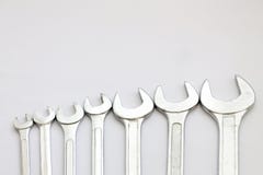 Het materiaal van het moersleutelhulpmiddel stock fotografie Het materiaal van het moersleutelhulpmiddel stock fotografie