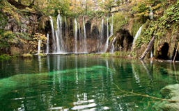 Het Meer van Plitvice stock foto Het Meer van Plitvice stock foto