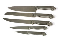 Het mes van de keuken dat op witte achtergrond wordt geïsoleerd royalty-vrije stock afbeelding Het mes van de keuken dat op witte achtergrond wordt geïsoleerd royalty-vrije stock afbeelding