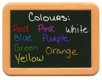 Het MiniBord van het kind - Kleuren stock foto Het MiniBord van het kind - Kleuren stock foto