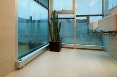 Het moderne badkamers verwarmen stock fotografie Het moderne badkamers verwarmen stock fotografie