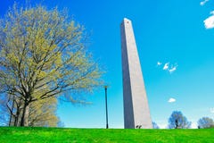 Het Monument van de bunkerheuvel in Boston royalty-vrije stock afbeelding Het Monument van de bunkerheuvel in Boston royalty-vrije stock afbeelding