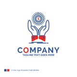 Het muntstuk van Firmanaamlogo design for, hand, stapel, dollar, inkomen vector illustratie Het muntstuk van Firmanaamlogo design for, hand, stapel, dollar, inkomen vector illustratie