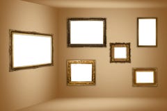 Het museum van het frame royalty-vrije illustratie Het museum van het frame royalty-vrije illustratie
