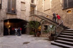 Het Museum van Picasso van Barcelona stock fotografie Het Museum van Picasso van Barcelona stock fotografie