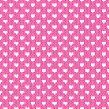 Het naadloze patroon van de hartvorm Roze en wit vector illustratie Het naadloze patroon van de hartvorm Roze en wit vector illustratie