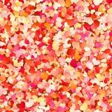 Het naadloze patroon van de valentijnskaartendag met rood, roze, pastelkleur kleine harten Eps 10 royalty-vrije illustratie Het naadloze patroon van de valentijnskaartendag met rood, roze, pastelkleur kleine harten Eps 10 royalty-vrije illustratie