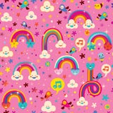 Het naadloze patroon van regenbogen royalty-vrije illustratie Het naadloze patroon van regenbogen royalty-vrije illustratie