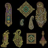 Het naadloze traditionele motief van Paisley stock illustratie Het naadloze traditionele motief van Paisley stock illustratie