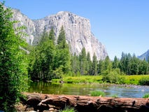 Het Nationale Park van Gr Capitan Yosemite, Californië, de V.S. stock afbeelding Het Nationale Park van Gr Capitan Yosemite, Californië, de V.S. stock afbeelding