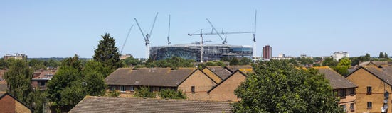 Het nieuwe Stadion van Tottenham Hotspur in aanbouw royalty-vrije stock foto's Het nieuwe Stadion van Tottenham Hotspur in aanbouw royalty-vrije stock foto's