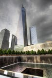 Het Nieuwe World Trade Center en Gedenkteken 911 in New York stock afbeeldingen Het Nieuwe World Trade Center en Gedenkteken 911 in New York stock afbeeldingen